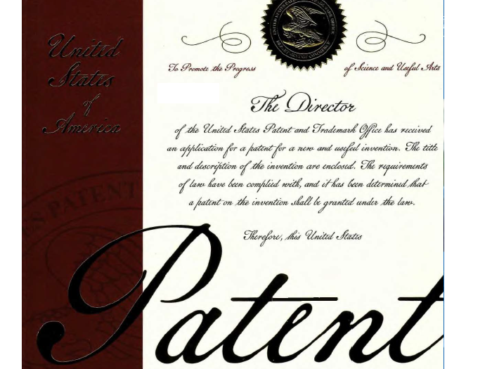 Получен новый патент на территории США