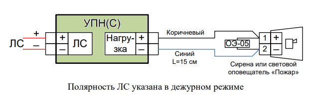 Упн рубеж схема подключения